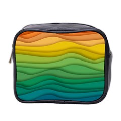 Waves Texture Mini Toiletries Bag (two Sides)