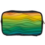 Waves Texture Toiletries Bag (Two Sides) Front