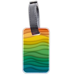 Waves Texture Luggage Tag (two Sides)