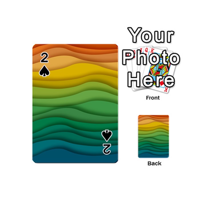 Waves Texture Playing Cards Double Sided (Mini)