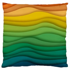 Waves Texture Large Cushion Case (one Side)