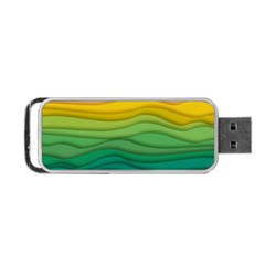 Waves Texture Portable Usb Flash (one Side)