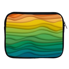 Waves Texture Apple Ipad 2/3/4 Zipper Cases