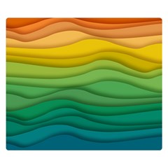 Waves Texture Double Sided Flano Blanket (small) 