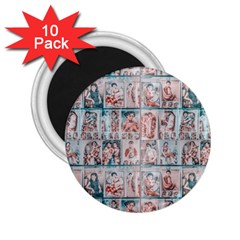 Asian Illustration Posters Collage 2 25  Magnets (10 Pack)  by dflcprintsclothing