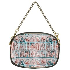 Asian Illustration Posters Collage Chain Purse (one Side)