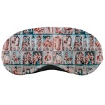 Asian Illustration Posters Collage Sleeping Mask Front