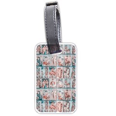 Asian Illustration Posters Collage Luggage Tag (one Side) by dflcprintsclothing