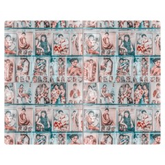 Asian Illustration Posters Collage Double Sided Flano Blanket (medium)  by dflcprintsclothing