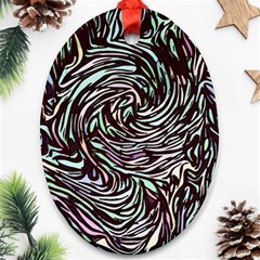 Stained Glass Oval Ornament (two Sides) by Mariart