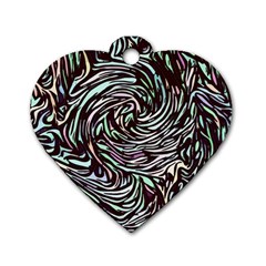 Stained Glass Dog Tag Heart (two Sides) by Mariart