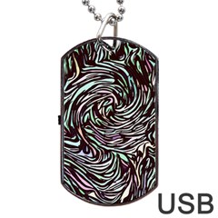 Stained Glass Dog Tag Usb Flash (two Sides) by Mariart