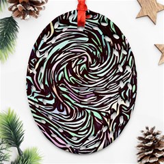 Stained Glass Ornament (oval Filigree) by Mariart