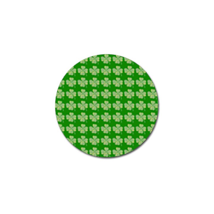 Plaid Shamrocks Clover Golf Ball Marker