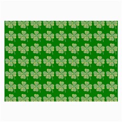 Plaid Shamrocks Clover Large Glasses Cloth (2 Sides) by Mariart