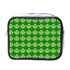 Plaid Shamrocks Clover Mini Toiletries Bag (one Side) by Mariart