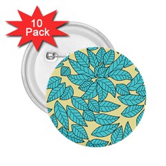 Leaves Dried 2 25  Buttons (10 Pack) 