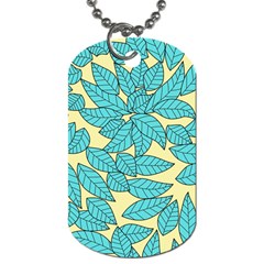 Leaves Dried Dog Tag (two Sides) by Mariart