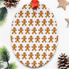 Gingerbread Men Ornament (oval) by Mariart