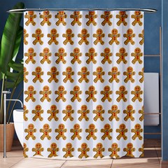 Gingerbread Men Shower Curtain 60  X 72  (medium) 