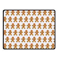 Gingerbread Men Double Sided Fleece Blanket (small) 