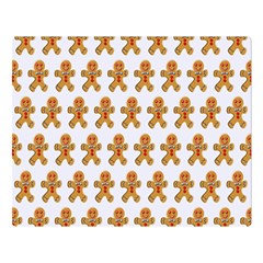 Gingerbread Men Double Sided Flano Blanket (large) 