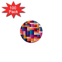 Abstract Geometry Blocks 1  Mini Magnets (100 Pack) 