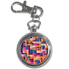 Abstract Geometry Blocks Key Chain Watches by Bajindul