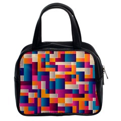 Abstract Geometry Blocks Classic Handbag (two Sides)