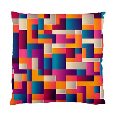 Abstract Geometry Blocks Standard Cushion Case (one Side)