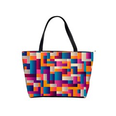 Abstract Geometry Blocks Classic Shoulder Handbag