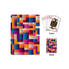 Abstract Geometry Blocks Playing Cards (mini) by Bajindul