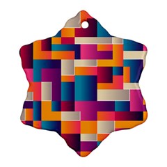 Abstract Geometry Blocks Ornament (snowflake) by Bajindul