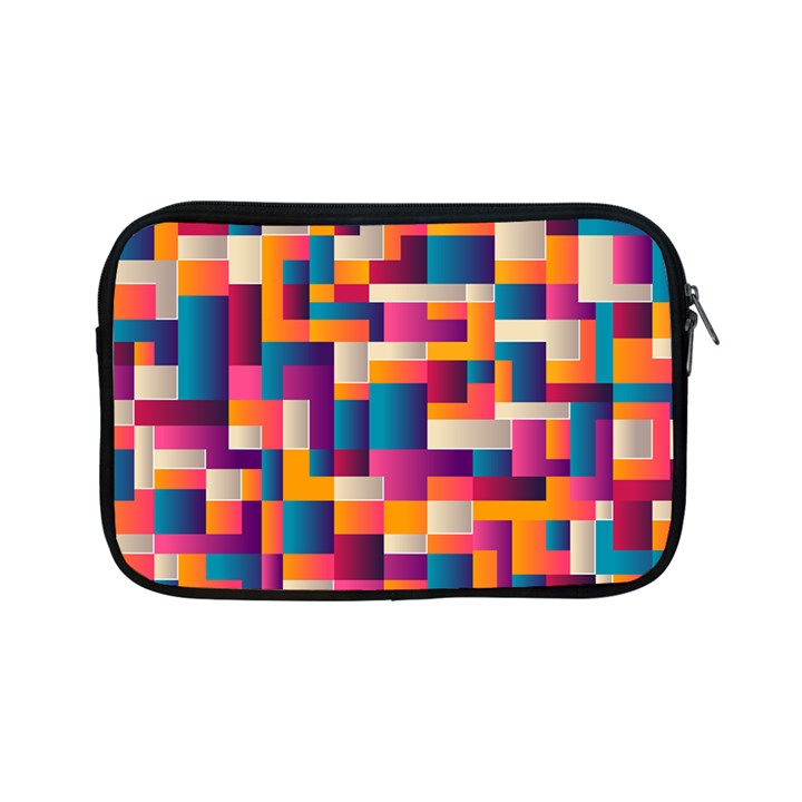 Abstract Geometry Blocks Apple iPad Mini Zipper Cases