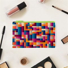 Abstract Geometry Blocks Cosmetic Bag (xs) by Bajindul