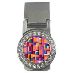 Abstract Background Geometry Blocks Money Clips (cz) 