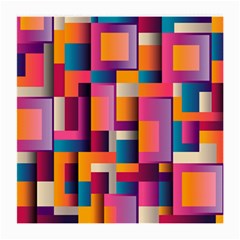 Abstract Background Geometry Blocks Medium Glasses Cloth (2 Sides)