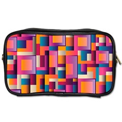 Abstract Background Geometry Blocks Toiletries Bag (one Side)