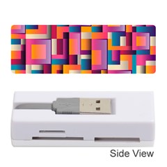 Abstract Background Geometry Blocks Memory Card Reader (stick)