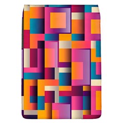 Abstract Background Geometry Blocks Removable Flap Cover (l)