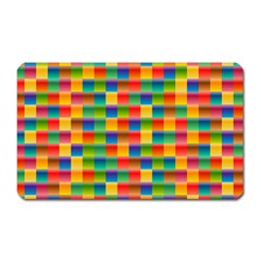 Background Colorful Abstract Magnet (rectangular) by Bajindul