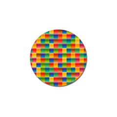 Background Colorful Abstract Golf Ball Marker by Bajindul