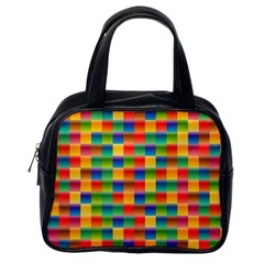 Background Colorful Abstract Classic Handbag (one Side) by Bajindul