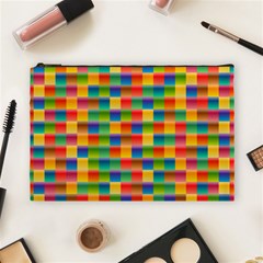 Background Colorful Abstract Cosmetic Bag (large) by Bajindul