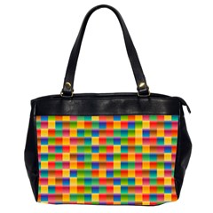 Background Colorful Abstract Oversize Office Handbag (2 Sides)