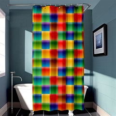 Background Colorful Abstract Shower Curtain 36  X 72  (stall)  by Bajindul