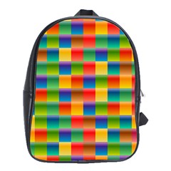 Background Colorful Abstract School Bag (xl) by Bajindul