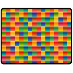 Background Colorful Abstract Double Sided Fleece Blanket (medium)  by Bajindul