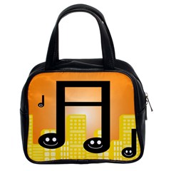 Abstract Anthropomorphic Art Classic Handbag (two Sides) by Bajindul