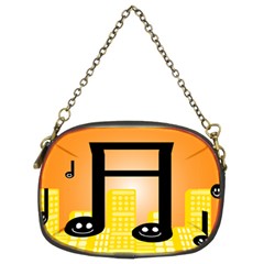 Abstract Anthropomorphic Art Chain Purse (Two Sides)